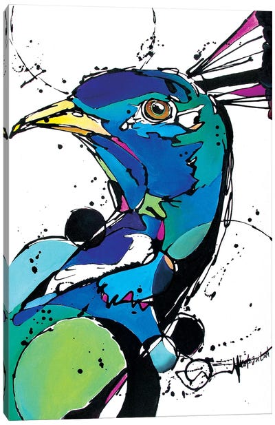 Pride Canvas Art Print - Peacock Art