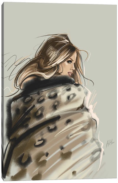 Layered In Leopard Canvas Art Print - Natalia Nagibina
