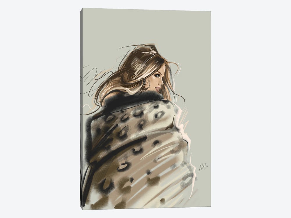 Layered In Leopard by Natalia Nagibina 1-piece Canvas Print