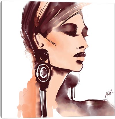 Mod Earrings Canvas Art Print - Natalia Nagibina
