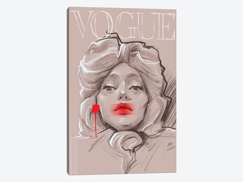 Red Vogue by Natalia Nagibina 1-piece Art Print
