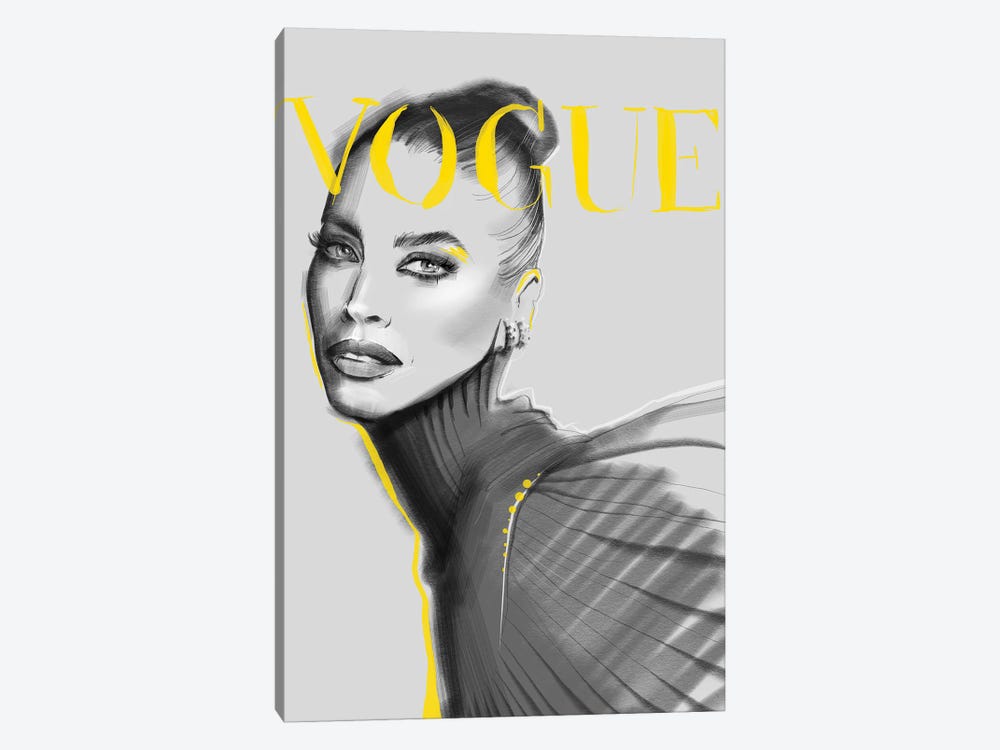 Yellow Vogue by Natalia Nagibina 1-piece Canvas Print