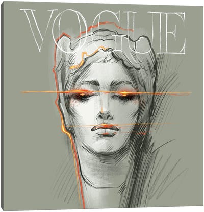 Electric Vogue Canvas Art Print - Vogue Art