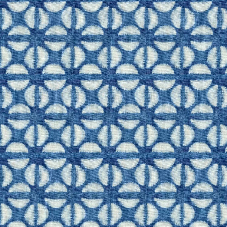 Blue Shibori I (Blue Coffee Bean)