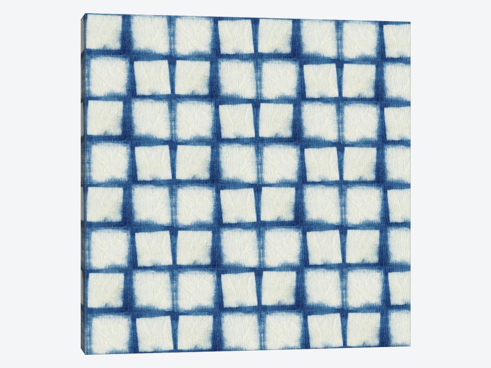 Blue Shibori IV by Nancy Green 1-piece Canvas Art Print