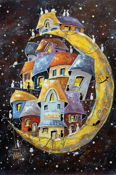 Snow: Snow Adventures In The Lunar City Of Cats by Natalia Grinchenko