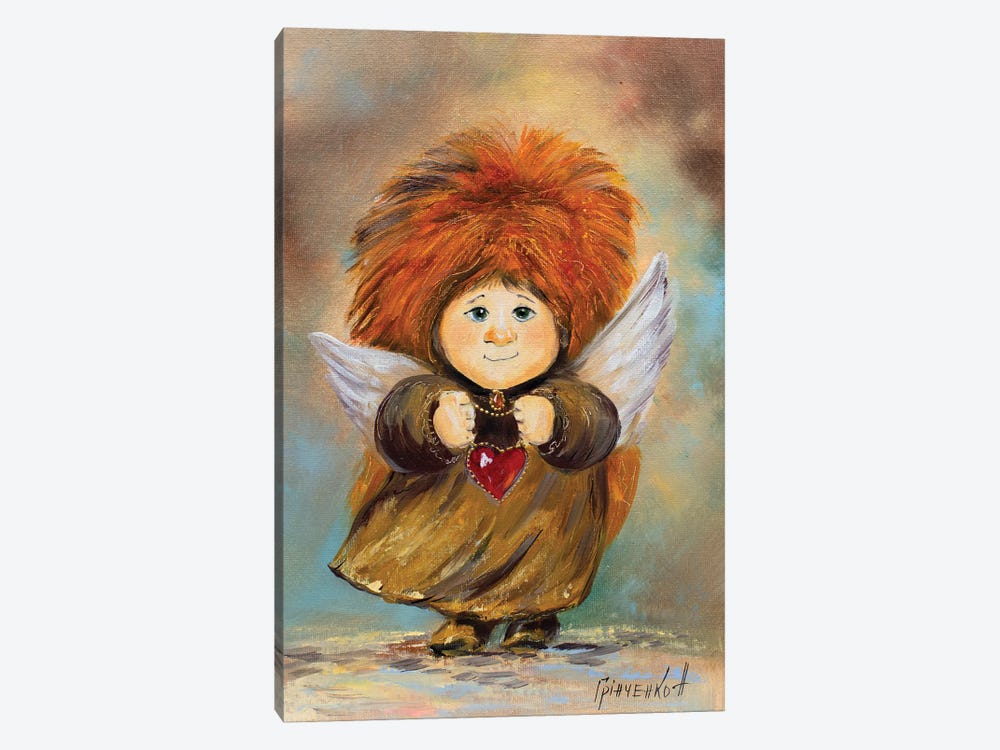 Guardian Angel Of A Loving Heart by Natalia Grinchenko 1-piece Canvas Wall Art
