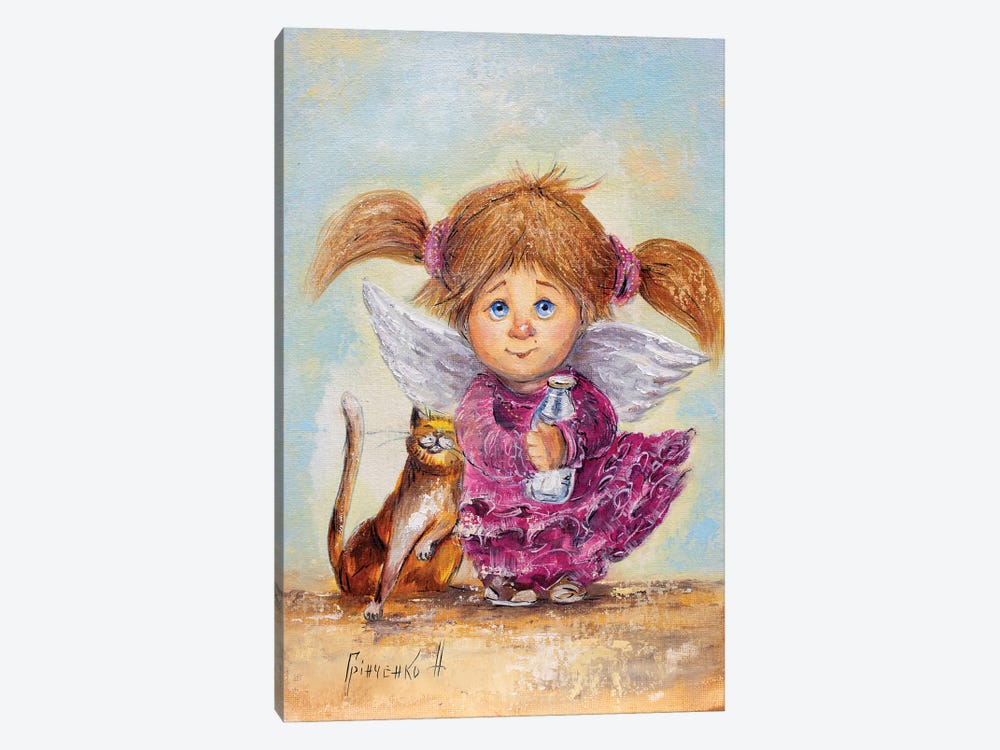Guardian Angel Of Cherished Desires by Natalia Grinchenko 1-piece Canvas Art Print