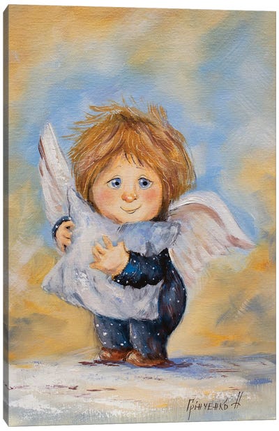 Guardian Angel Of Children's Dreams Canvas Art Print - Natalia Grinchenko