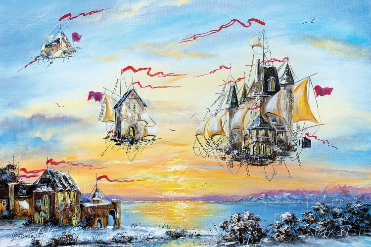 Flying Dutch City by Natalia Grinchenko wall art