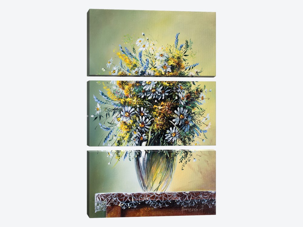 Wildflowers by Natalia Grinchenko 3-piece Art Print
