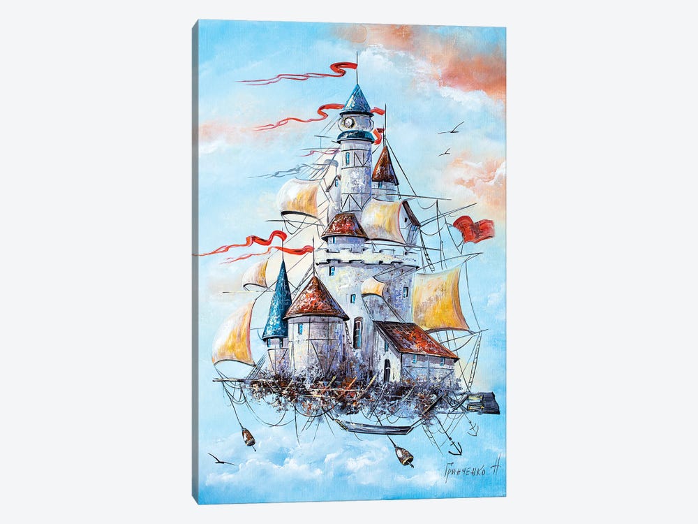 Flying Fortress by Natalia Grinchenko 1-piece Canvas Artwork