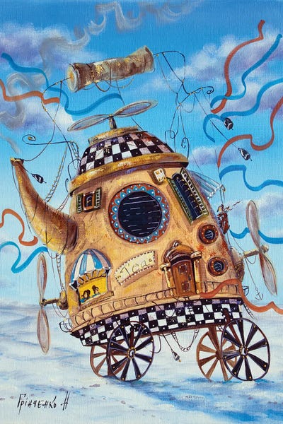 Natalia Grinchenko: The Teapot Rushes Towards Incredible Adventures by Natalia Grinchenko
