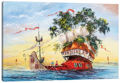 Sailors Canvas Art Print - Natalia Grinchenko