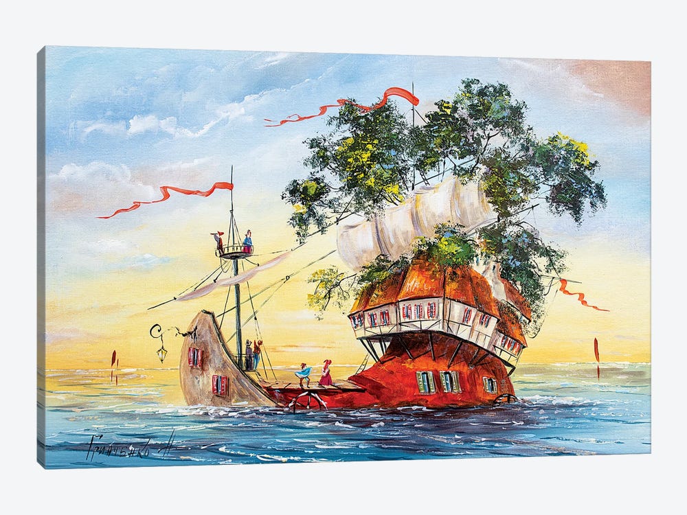 Sailors by Natalia Grinchenko 1-piece Canvas Art Print