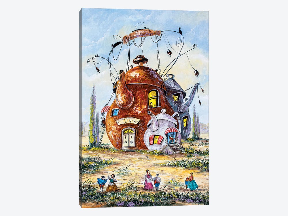 Stories Of The Tea Town by Natalia Grinchenko 1-piece Canvas Wall Art