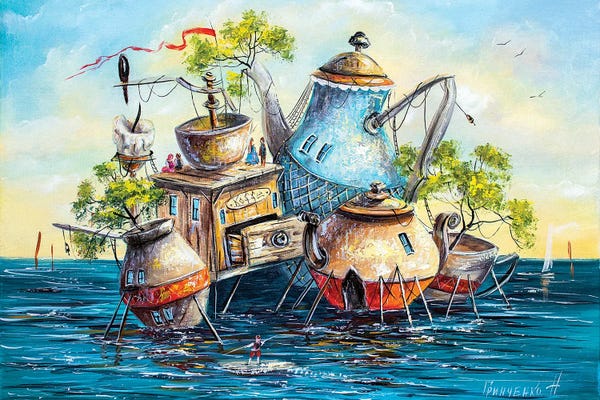 Artists From Ukraine: Visiting Coffeemakers by Natalia Grinchenko
