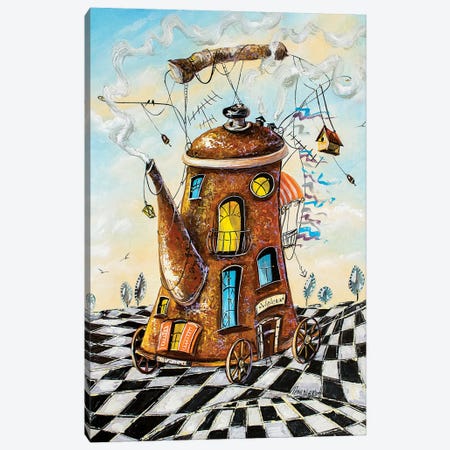Tea House Traveler Canvas Print #NGR44} by Natalia Grinchenko Canvas Art