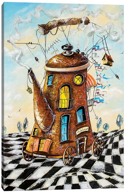 Tea House Traveler Canvas Art Print - Natalia Grinchenko