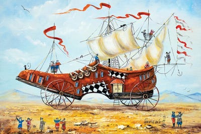 Traveler's Shoe by Natalia Grinchenko art print