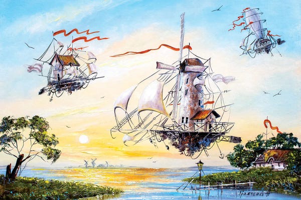 Watermills & Windmills: Flying Dutchmen returning home by Natalia Grinchenko