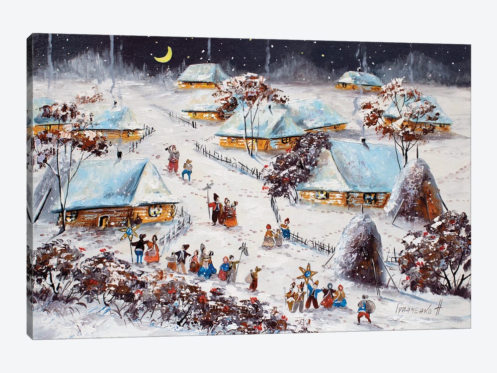 Winter Traditions by Natalia Grinchenko 1-piece Canvas Art