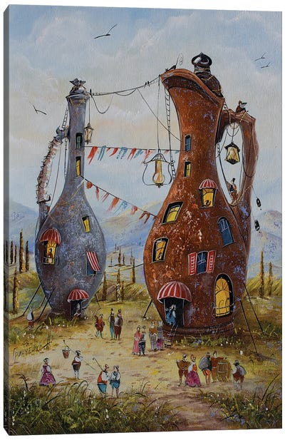 In The Village Of Winemakers Canvas Art Print