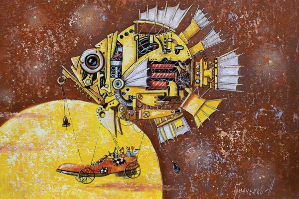 Whimsical Steampunk: Long Journey by Natalia Grinchenko