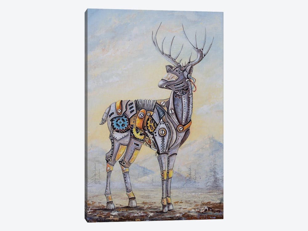 Steampunk Deer by Natalia Grinchenko 1-piece Canvas Art