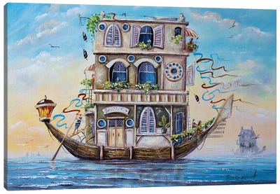 Travel To Venice Canvas Art Print - Natalia Grinchenko