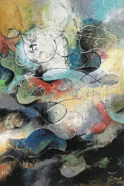 Auspicious Clouds II by Dong Su framed wall art