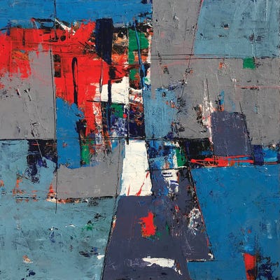 Blue Atmosphere by Dong Su framed wall art