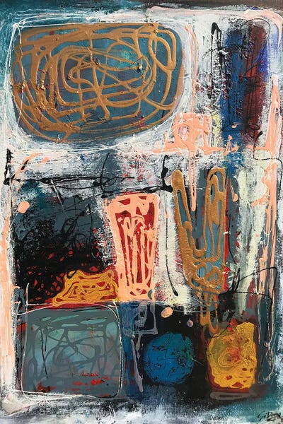 Flashes At That Moment by Dong Su framed canvas print