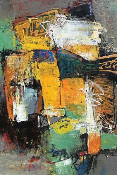 Golden Storm by Dong Su framed wall art