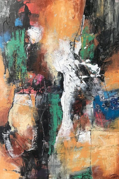 Effortless Earth Tone Abstracts: Amber Energy by Dong Su