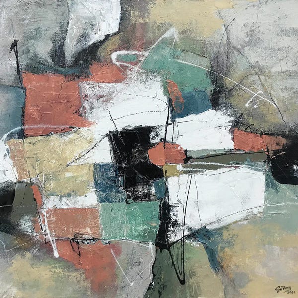 Effortless Earth Tone Abstracts: Neutral Stillness by Dong Su