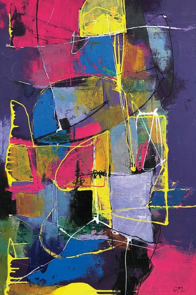 Right Brain Thoughts by Dong Su framed wall art