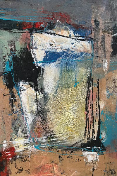 Effortless Earth Tone Abstracts: Nude Balance by Dong Su