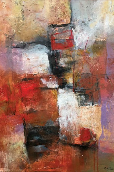 Effortless Earth Tone Abstracts: Only Time by Dong Su