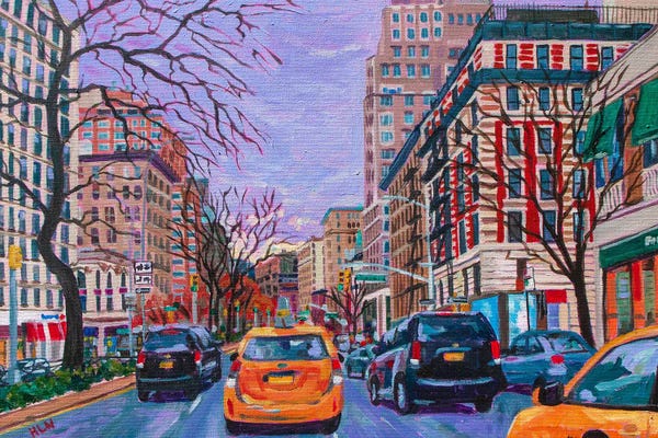 Heather Nagy: Broadway Approaching 82nd -NYC by Heather Nagy