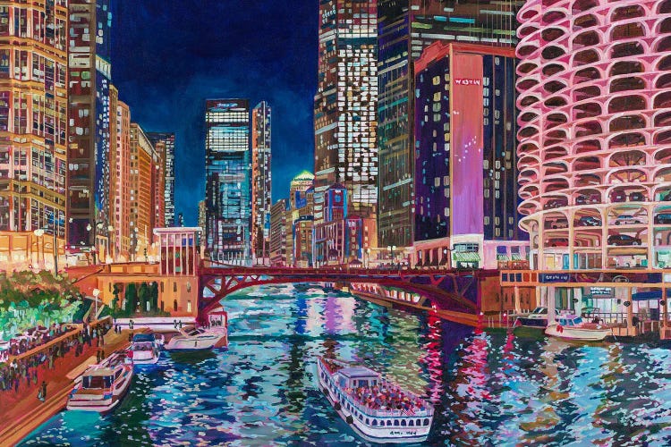 Chicago River By Marina One