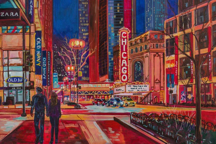 Chicago Theatre by Heather Nagy wall art