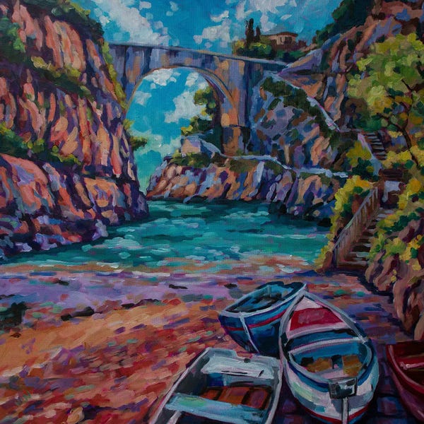 Rowboats: Fiordo Di Furor, Amalfi by Heather Nagy