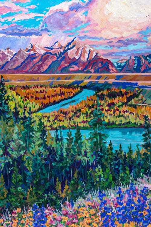 Snake River Overlook Grand Teton National Park by Heather Nagy wall art