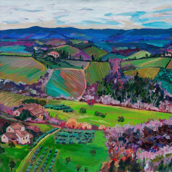 Hillsides: Rolling Tuscan Hills I by Heather Nagy