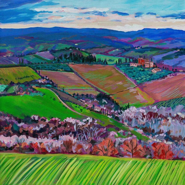 Heather Nagy: Rolling Tuscan Hills III by Heather Nagy