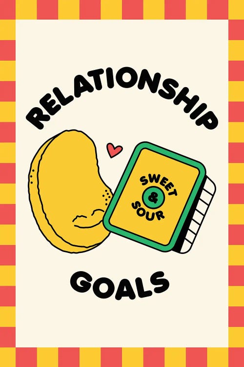 Relationship Goals Nuggets by Nora Gazzar wall art