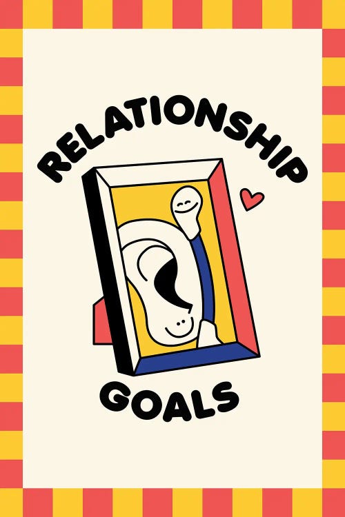 Relationship Goals Qtip by Nora Gazzar wall art