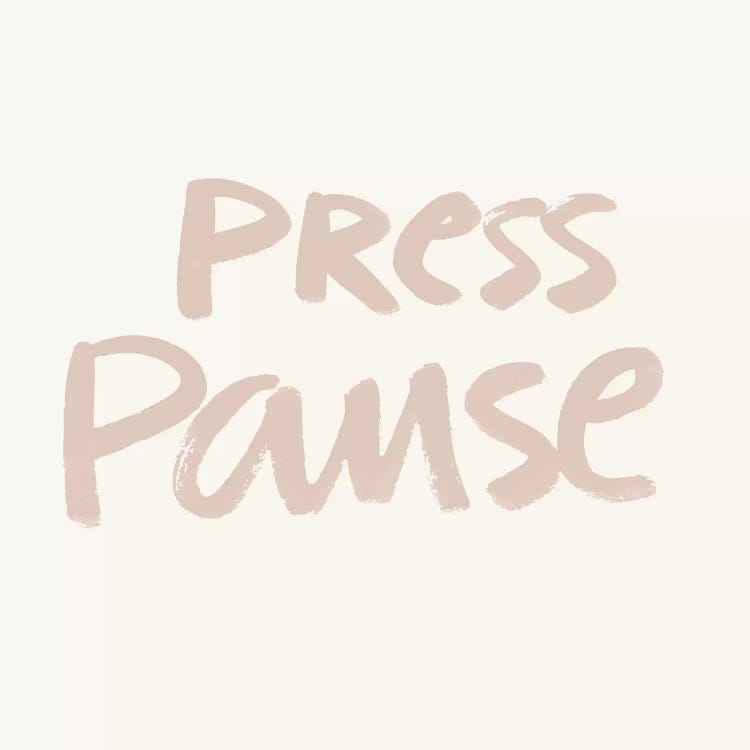Press Pause I by Nadia Hassan wall art