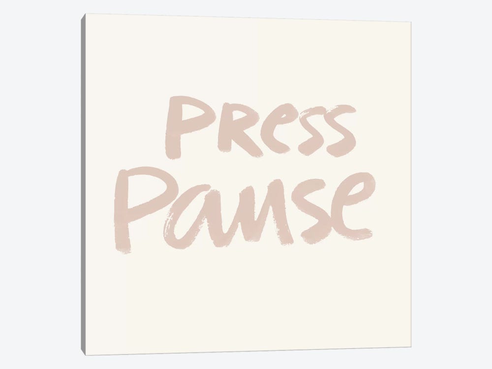 Press Pause I by Nadia Hassan 1-piece Art Print